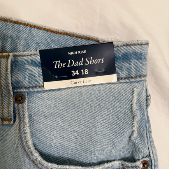 Abercrombie & Fitch “The Dad High-Rise Short” - Size 34 l 18 Curve Love - Picture 3 of 4